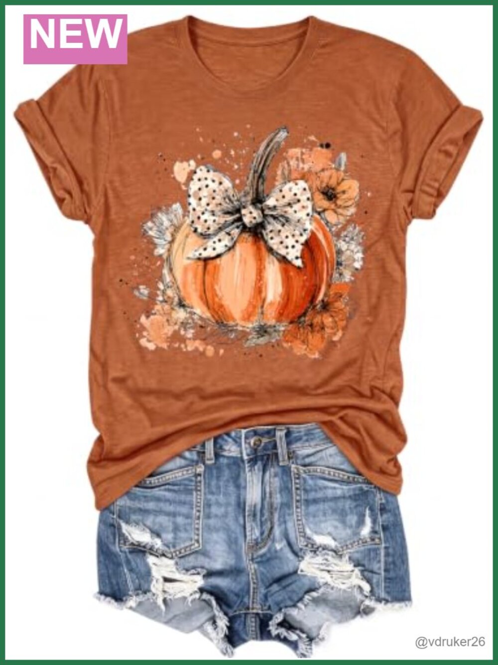 Fall Pumpkin Graphic Tee Women Short Sleeve Crew Neck Loose Fit Casual Top